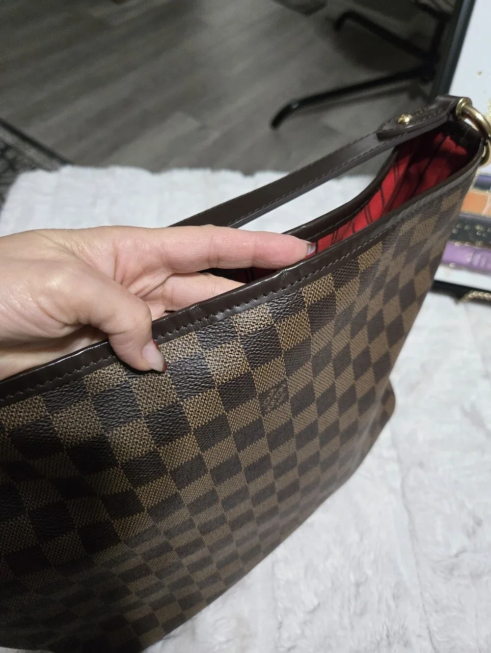 🔥 Louis Vuitton Damier Ebene Delightful PM EUC 🔥